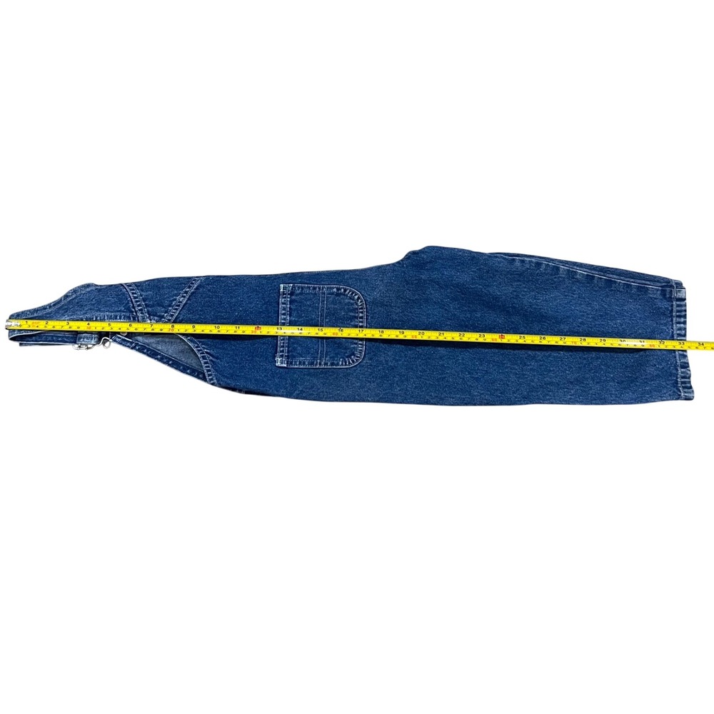 Vintage 90s Old Navy Toddler Denim Overalls Blue Cotton Straight Leg Kid Unisex - Picture 16 of 16